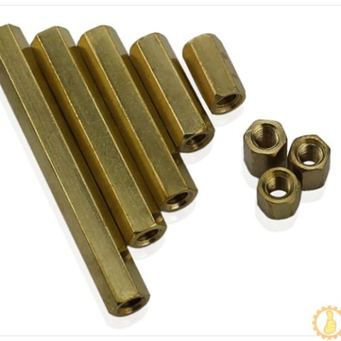 M3六角铜柱双通单头铜柱间隔柱多规格空心铜柱6/8/10/12/17/30/35