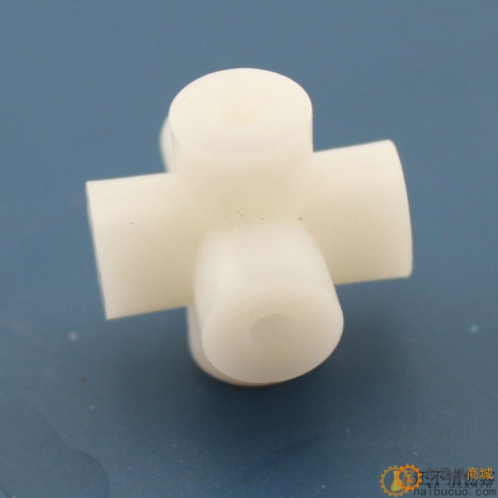 2.7mm六面孔配件(白色) 魔方六通 diy制作 塑料联轴器 diy小制作
