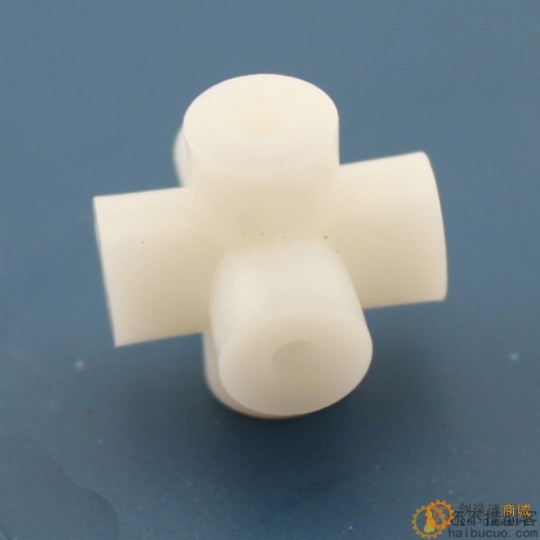 2.7mm六面孔配件(白色) 魔方六通 diy制作 塑料联轴器 diy小制作