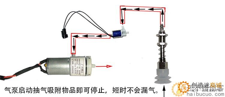 机械臂/气泵阀门/pwm电子开关控制器/真空电子吸盘不带电子开关HBCP113