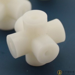 2.7mm六面孔配件(白色) 魔方六通 diy制作 塑料联轴器 diy小制作