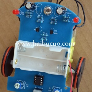 智能循迹小车 D2-1巡线小车 电子制作DIY 机器人创客教育学习实验SNP6