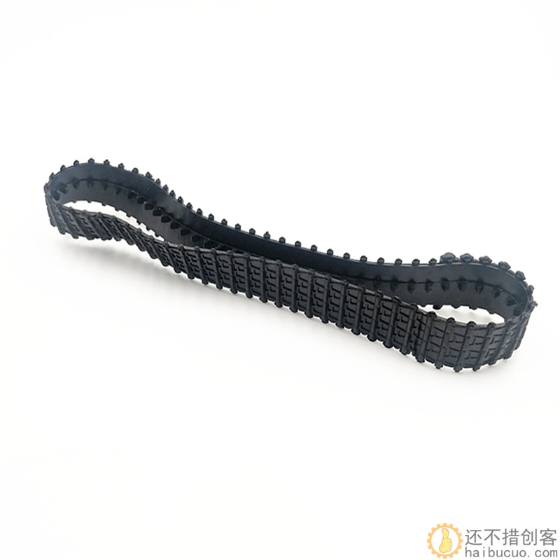 德国坦克履带 封闭式橡胶履带 坦克模型DIY 机器人履带 履带轮胎SNT9