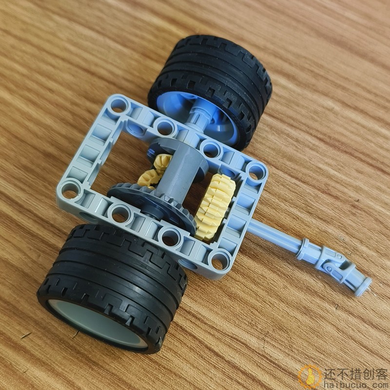 兼容乐高遥控车拼装积木齿轮组动力改装差速后驱转向moc牙箱零件B270