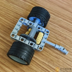 兼容乐高遥控车拼装积木齿轮组动力改装差速后驱转向moc牙箱零件B270