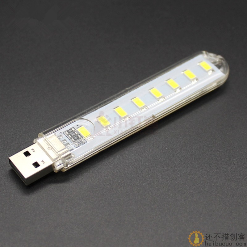 高亮度长条USB夜灯 DIY趣味电路制作笔记本灯 5v 发光夜灯模块SN362