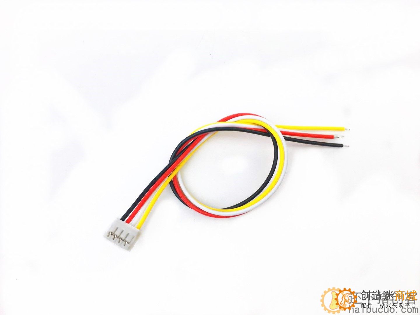 PH2.0MM端子线 2.0MM电子线单头镀锡彩排线连接线4P 20CM