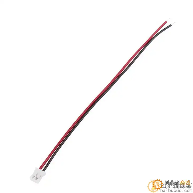 JST 1.25mm 2P 150MM 单头端子线 单头连接线 红黑线X3