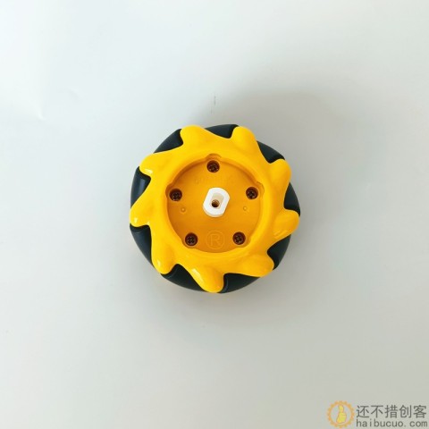 一对麦克纳姆轮全向轮带联轴器 60 mm TT马达 轮胎 2寸左+右 W33