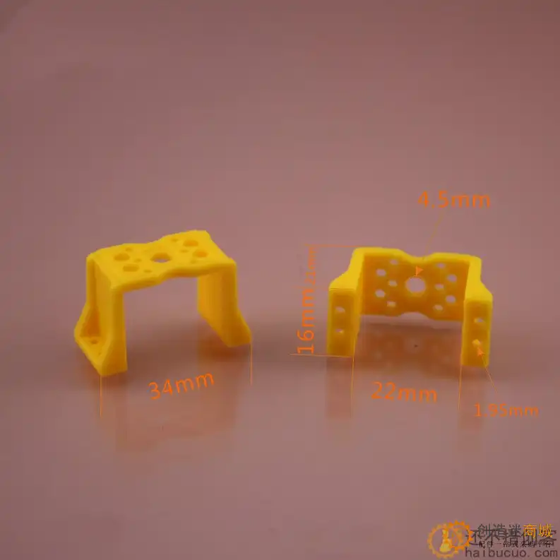 TT马达电机夹卧夹 卧式TT夹 TT横向夹 TT矮夹 科技积木零件B208
