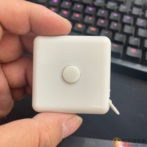 迷你卷尺 白色 带自动回弹 diy研究价SN1042