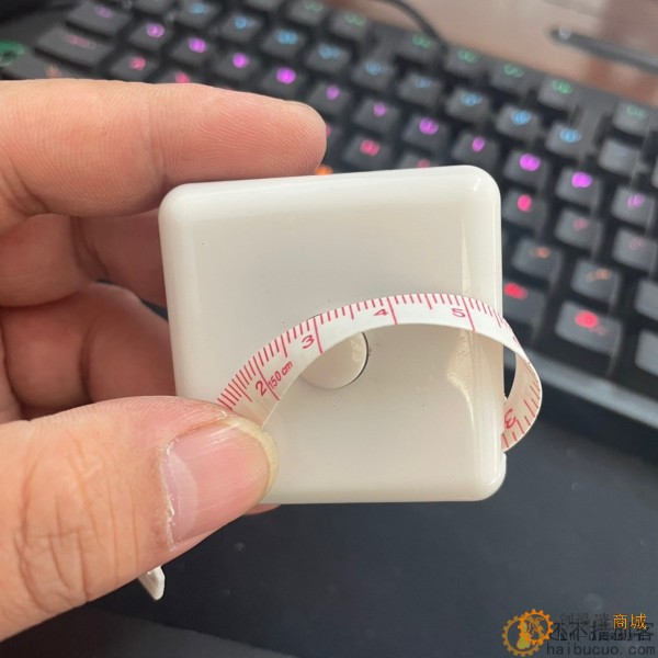 迷你卷尺 白色 带自动回弹 diy研究价SN1042
