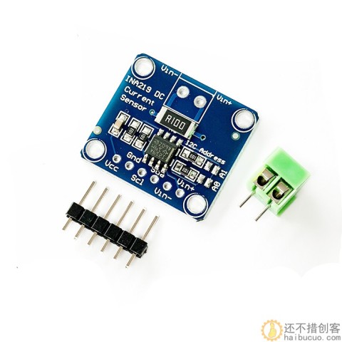 MCU-219 INA219 I2C 接口零漂移 双向电流／电源监控传感器模块