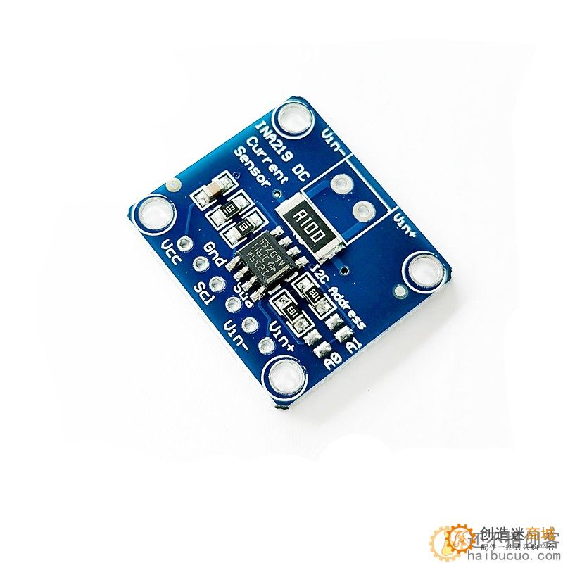 MCU-219 INA219 I2C 接口零漂移 双向电流／电源监控传感器模块