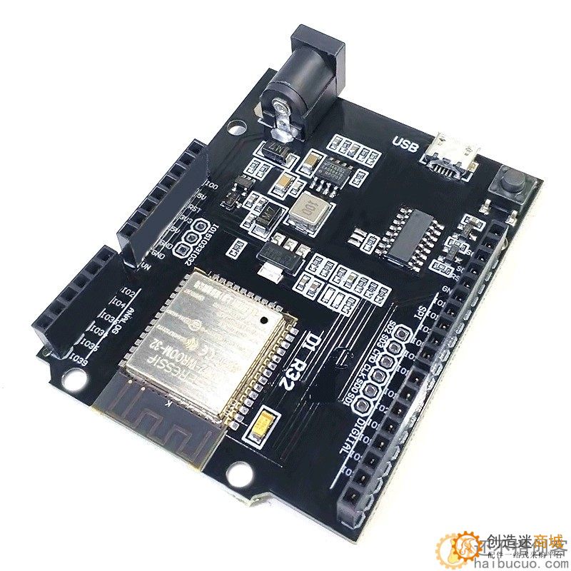 UNO D1 R32 WiFi和蓝牙esp32开发板 4MB闪存SNA302