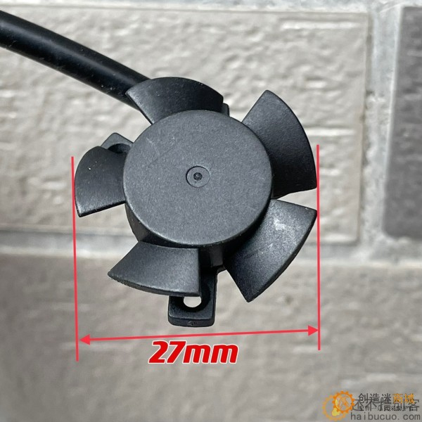 12V0.22A大风量散热器风量 汽车灯高温线散热风扇SN1019
