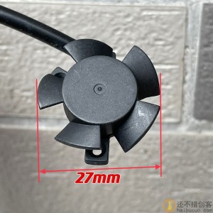 12V0.22A大风量散热器风量 汽车灯高温线散热风扇SN1019