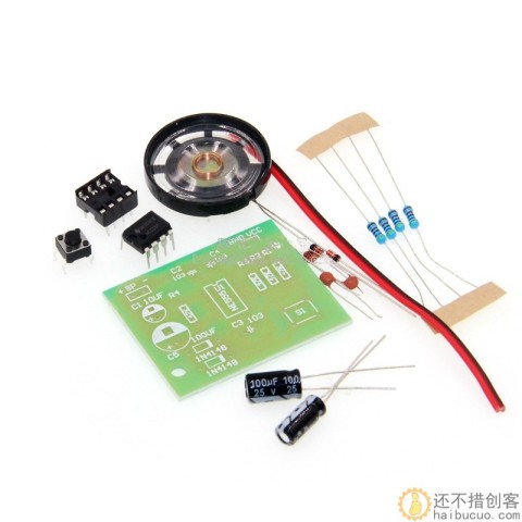 NE555叮咚门铃套件 数字门铃制作DIY音乐散件SND182