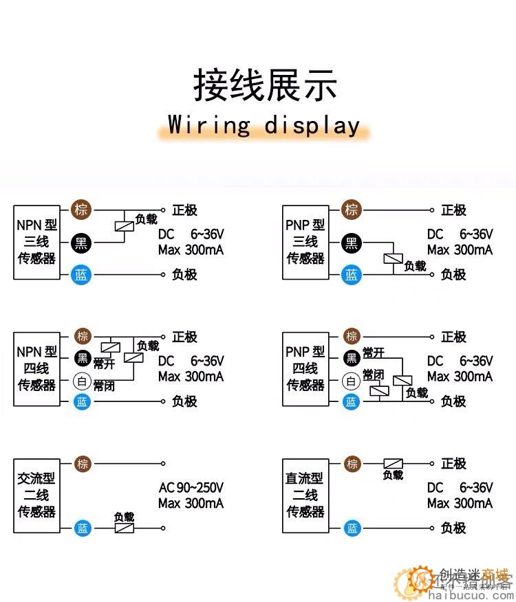 E18-D80NK 光电传感器 漫反射式红外光电开关 避障传感器模块SNA297