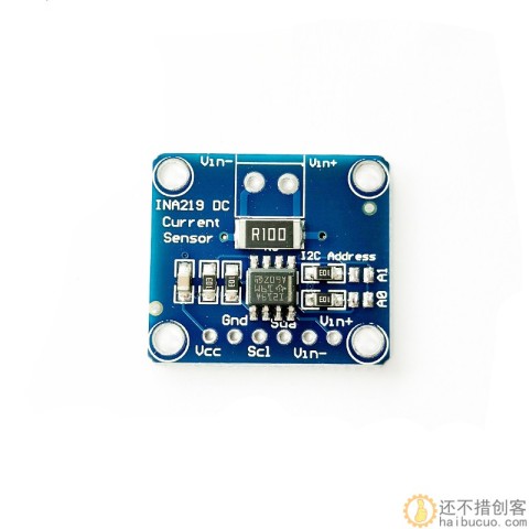 MCU-219 INA219 I2C 接口零漂移 双向电流／电源监控传感器模块