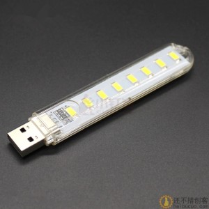 高亮度长条USB夜灯 DIY趣味电路制作笔记本灯 5v 发光夜灯模块SN362