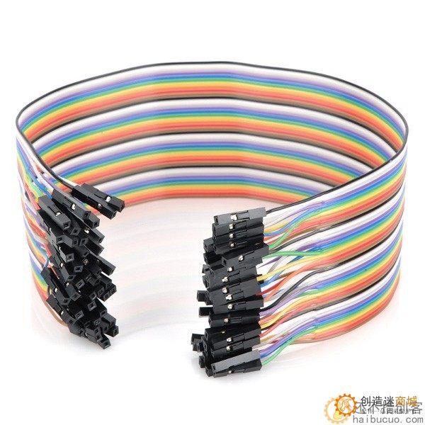 40P杜邦线 母对母 1P胶壳 50CM 40根1排 杜邦线 杜邦连接线