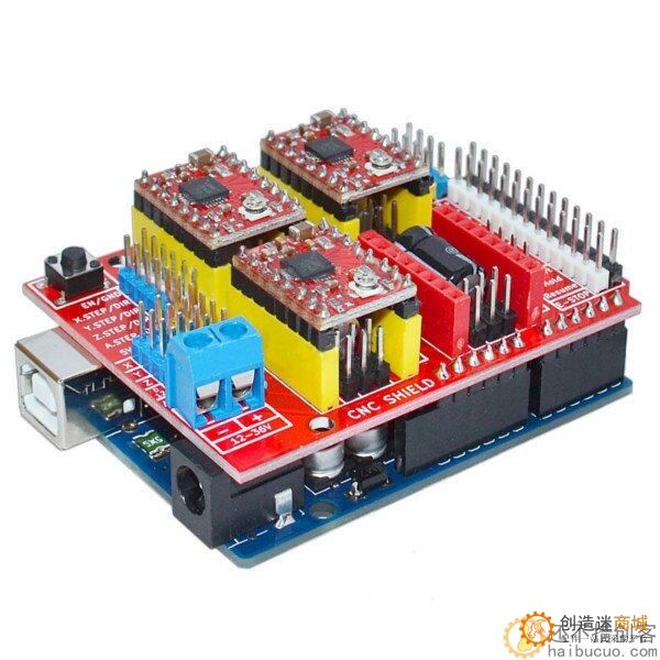 Arduino UNO + Arduino CNC Shield V3.0+A4988 使用指南