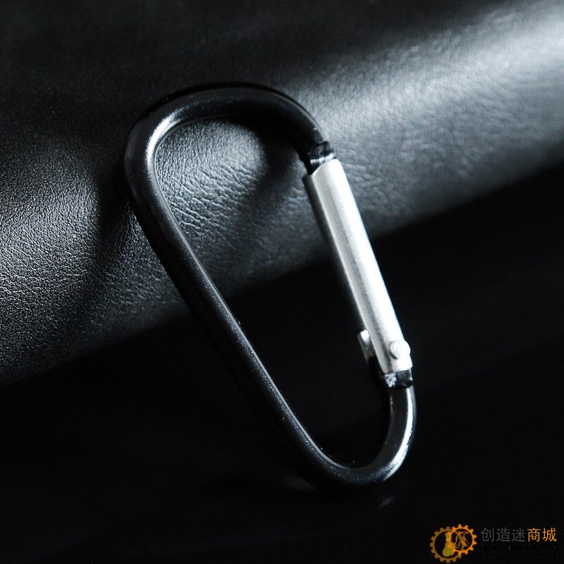 5号登山扣铝合金D型挂扣户外攀岩安全保险扣弹簧钩箱包背包挂钩