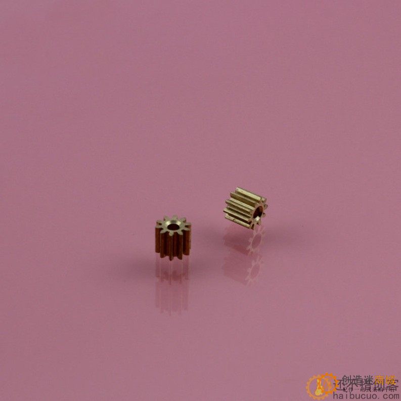 0.5模10齿2mm孔 铜齿轮 电机主轴金属齿轮 玩具DIY配件变速箱齿轮C11