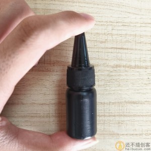 10ml黑色塑料瓶   避光塑料瓶尖嘴盖挤压塑料瓶SN1062 美甲uv胶瓶无影胶瓶HDPE