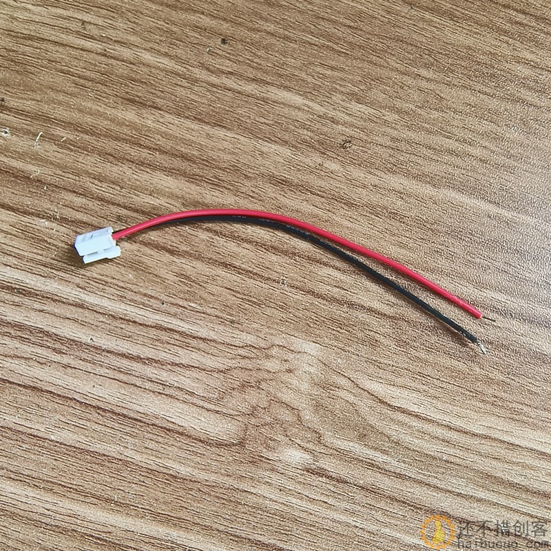 HY2.0mm 端子线 间距2.0mm 26awg彩色电子线2P单头 100mm长连接线