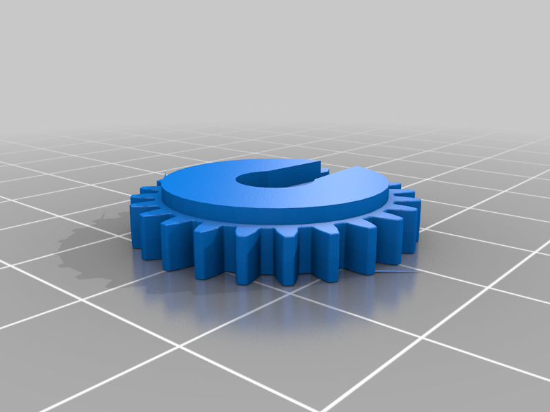 Ingranaggio lego 24 denti per servo sg90 乐高sg90舵机摇柄转大齿轮 3D 图纸