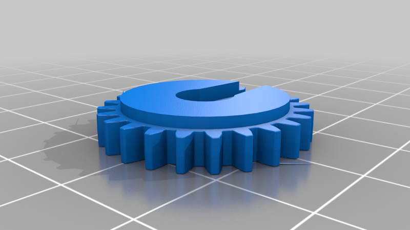 Ingranaggio lego 24 denti per servo sg90 乐高sg90舵机摇柄转大齿轮 3D 图纸