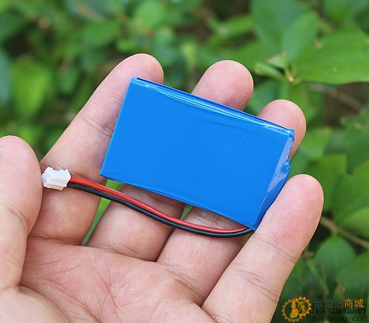带保护板3.7V锂电池500mA 充电保护 过流保护SNB85