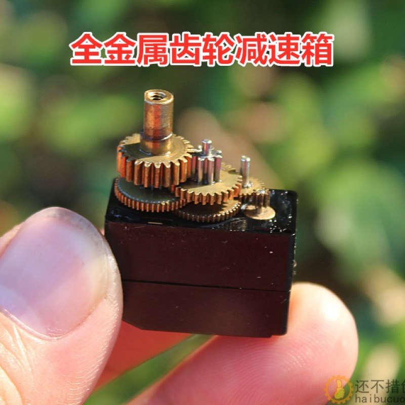 360度5线舵机 DC1.5V-5V攀爬车转向 14克舵机无驱动板M346