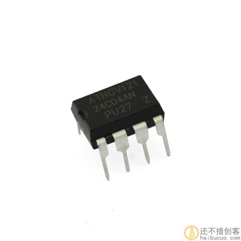 直插 AT24C04 存储器 串口EEPROM 2.7-5.5V 4K DIP-8