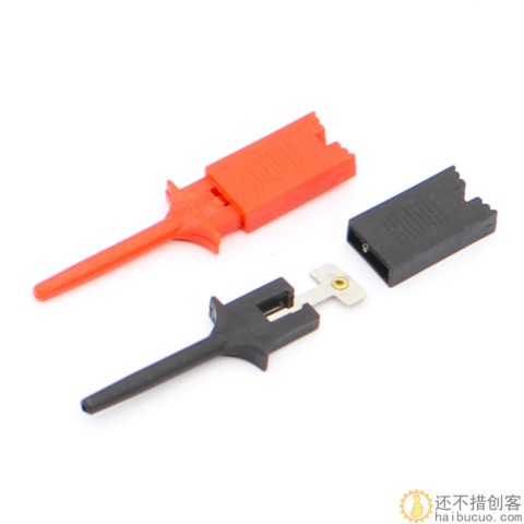 测试钩 逻辑分析仪夹子 接线钩 扁平测试勾 红色