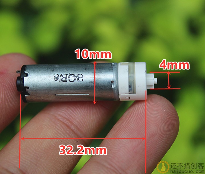 精密微型10MM行星减速电机静音慢速电机DIY微型车模正反转马达M343