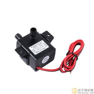 DC12V 直流无刷水泵电机 3M 240L/H 超静音太阳能潜水泳池防水