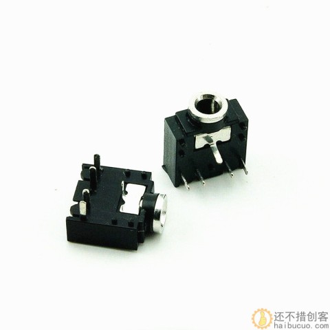 3F07 双声道3.5音频插座/耳机插座 5脚 五脚