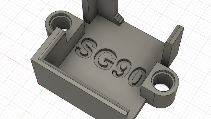 Lego compatible simple SG90 servo motor bracket 乐高sg90联轴器