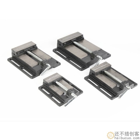 美式平口钳铸铁平口台钳65-150mm多规格机用台虎钳