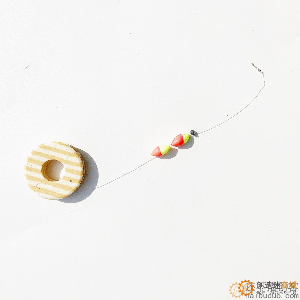 儿童钓鱼竿线组无倒刺鱼钩鱼线公园地摊钓金鱼虾竿螃蟹竿配件套装SN1112