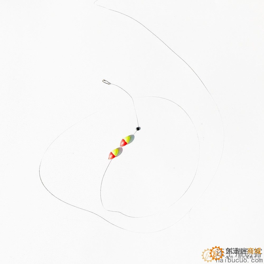 儿童钓鱼竿线组无倒刺鱼钩鱼线公园地摊钓金鱼虾竿螃蟹竿配件套装SN1112