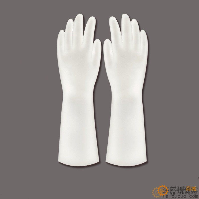 家务洗碗手套橡胶透白洗衣防水胶皮家用清洁橡胶防滑耐用厨房