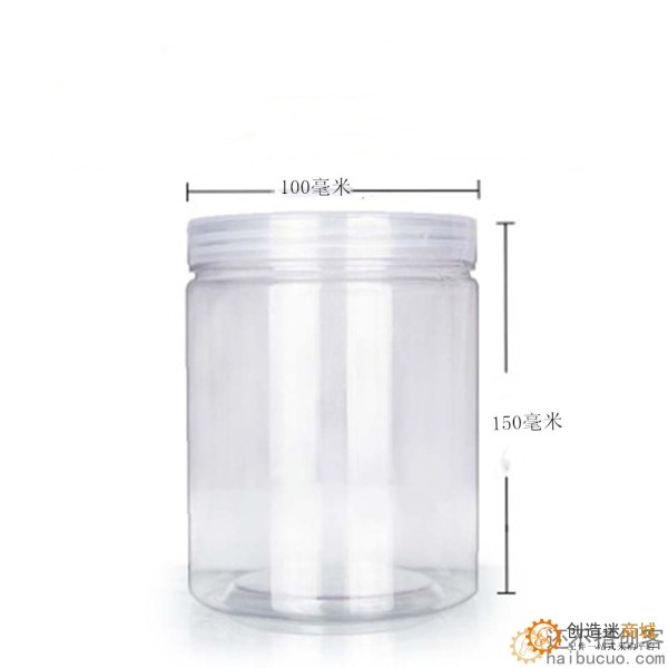 透明食品级高塑料瓶密封罐 可DIY 改装水箱水桶680/1200/1040毫升