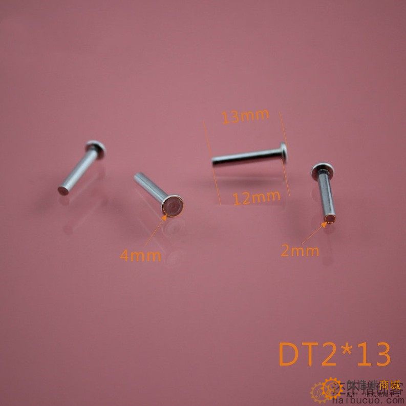 DT2*13 打头轴 销钉 玩具车轴 玩具配件 光轴 科技模型零件B282