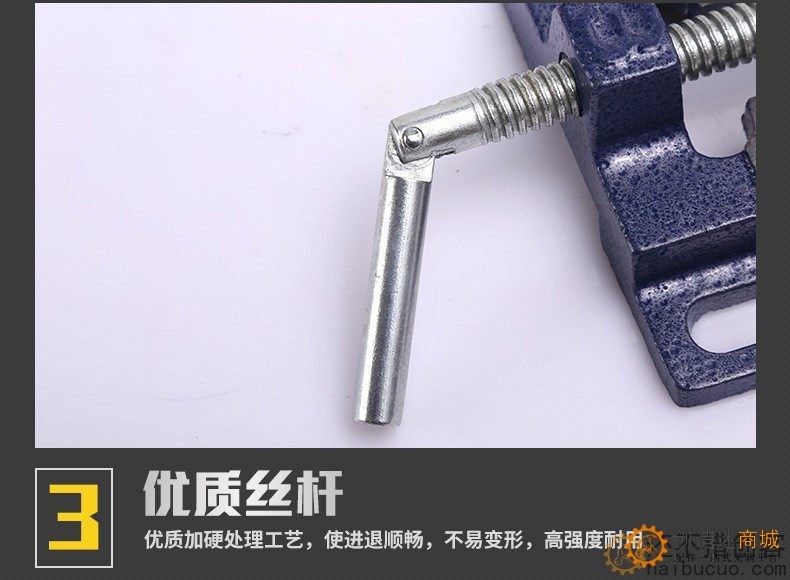美式平口钳铸铁平口台钳65-150mm多规格机用台虎钳