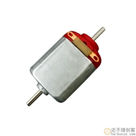 F130 双头轴 长45mm 微型直流电机 小风扇马达 电压 3v 4.5v 6v