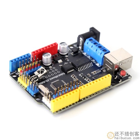 for arduino开发板UNO R3编程智能小车主控带电机驱动集成扩展板SNA312 L293D